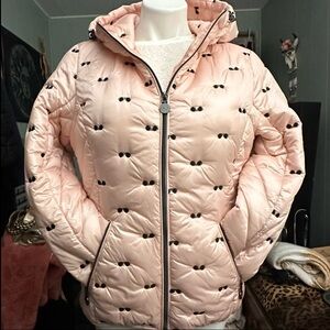 Karl Lagerfield Paris Rare Edition Pink Puffer Jacket